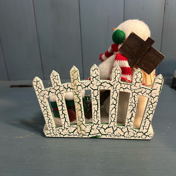 Cheerful Snowman with Red and Green Accents - Picture 3 of 11